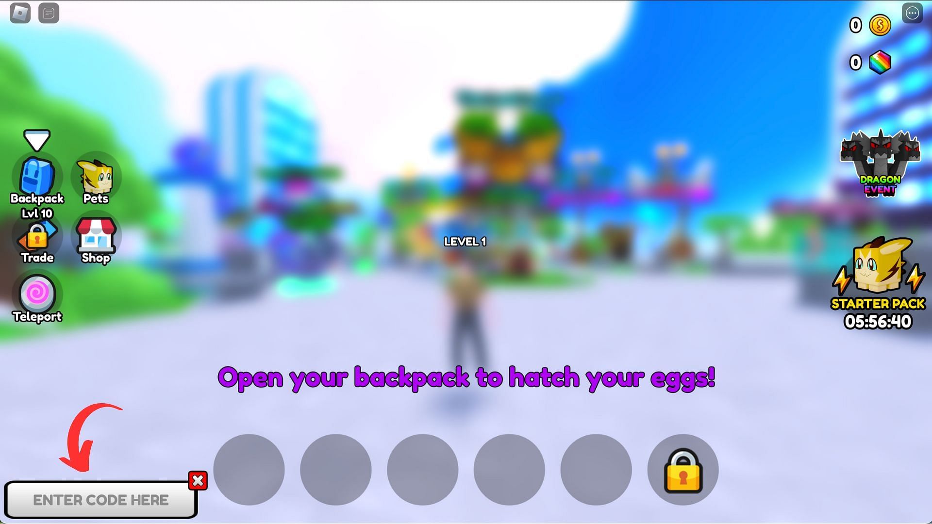 Redemption screen (Image via Roblox)