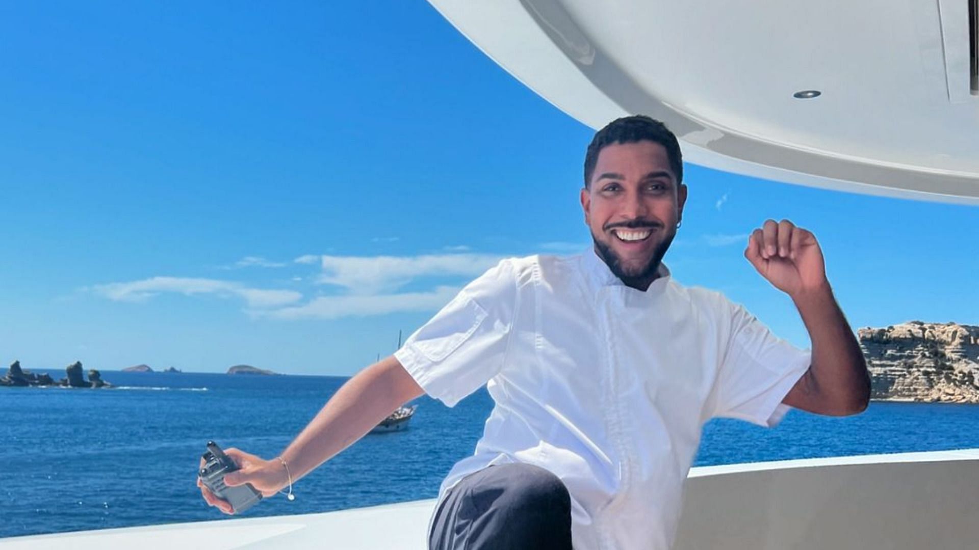 Chef Jono in Below Deck Mediterranean (Image source via Instagram @shillingfordj)