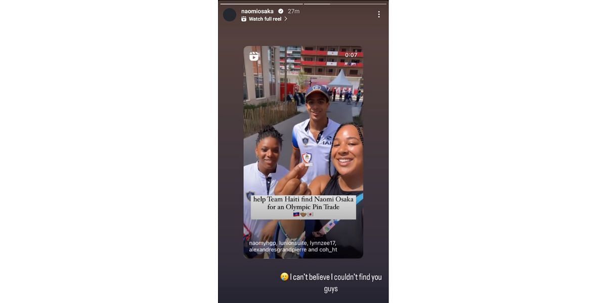 Source- Naomi Osaka&#039;s Instagram handle