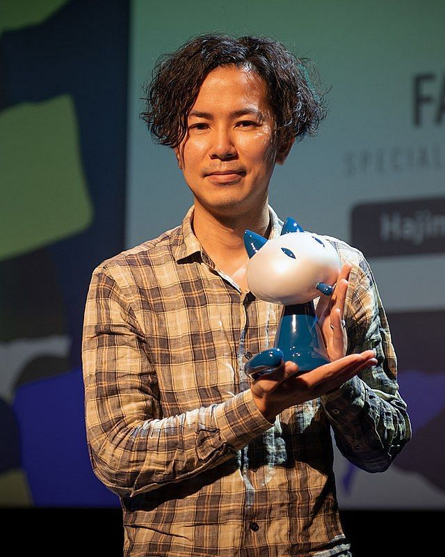 Isayama at the Angoul&ecirc;me International Comics Festival in 2023.