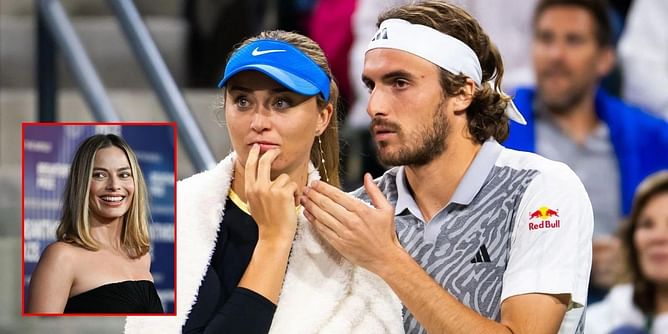 "Margot Robbie, please" - Stefanos Tsitsipas yet again invites actress to 'any tournament' of her choice, girlfriend Paula Badosa responds