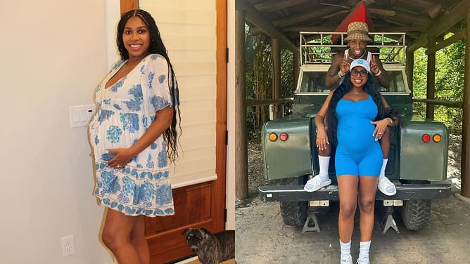 Deion Sanders' daughter Deiondra Sanders shares snap of fiancé Jacquees with her newborn son: "Mine"