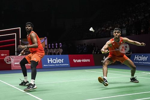 Satwiksairaj Rankireddy and Chirag Shetty will be in quarterfinal action at the Paris Olympics (Image via Getty)