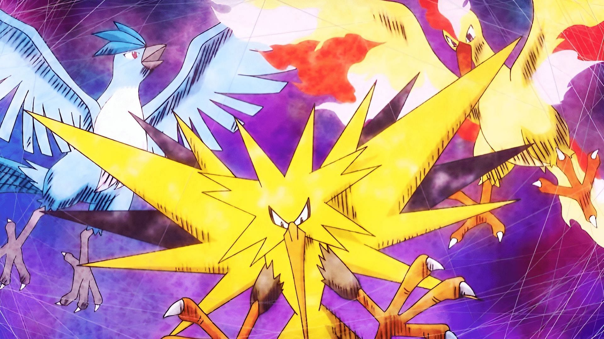 Articuno, Zapdos, and Moltres in the anime (Image via The Pokemon Company)