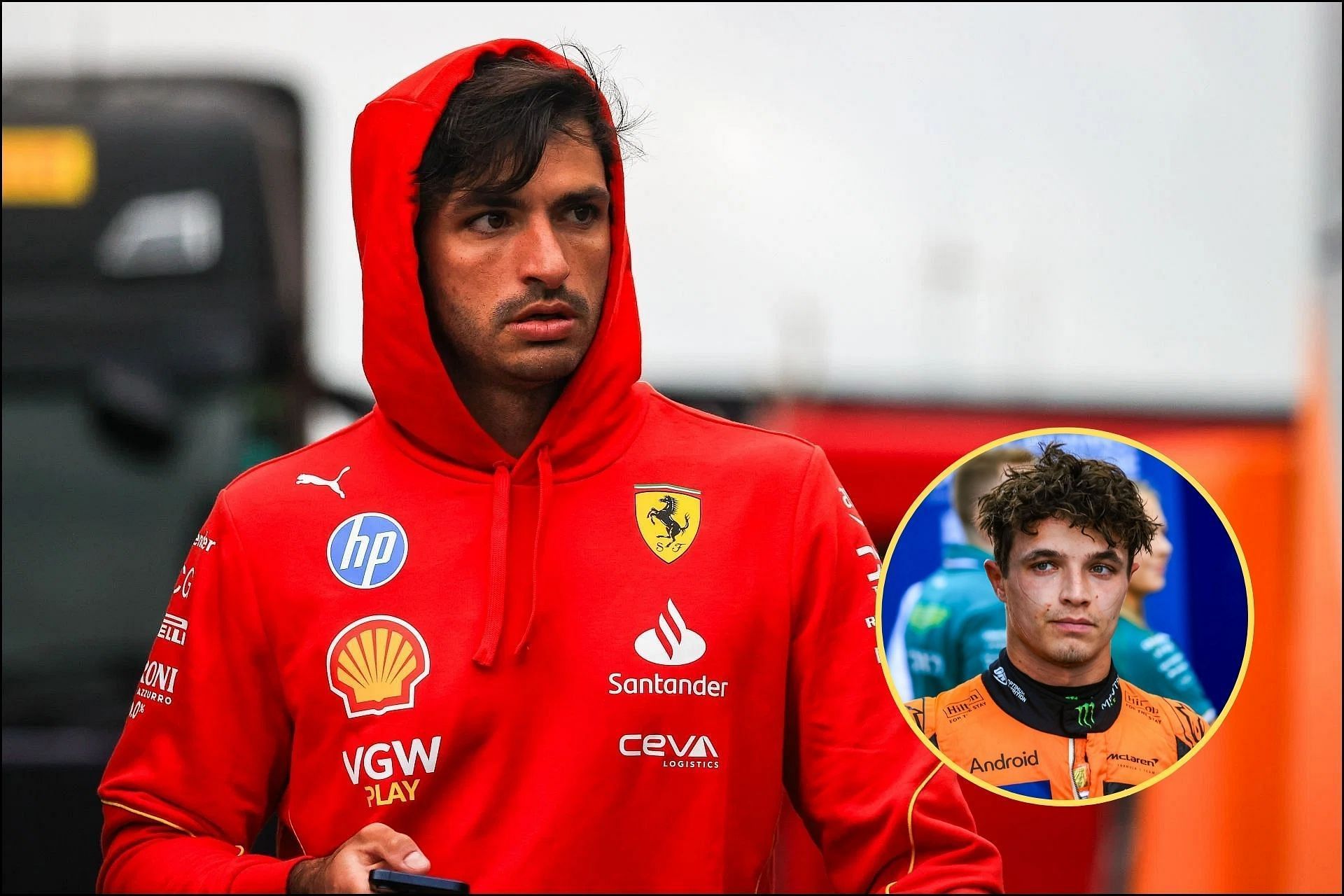 Lando Norris suggests Carlos Sainz should have moved to RBR in 2025 (Images from Getty Images)