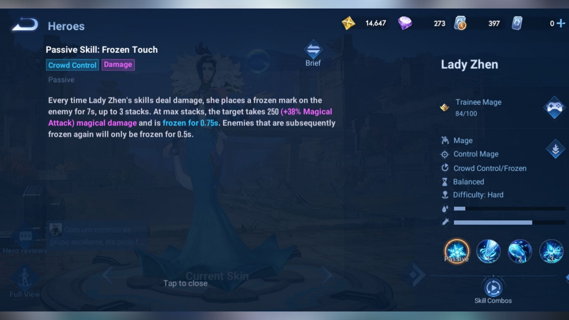 Lady Zhen&#039;s Passive (Image via Level Infinite)