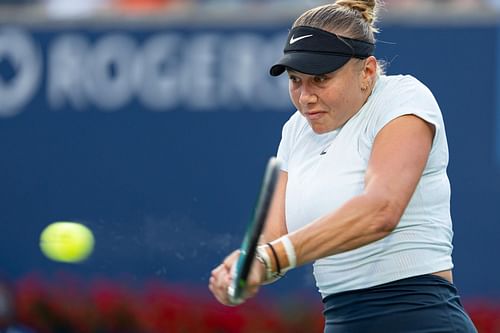 Amanda Anisimova at the Canadian Open. (Image: Getty)