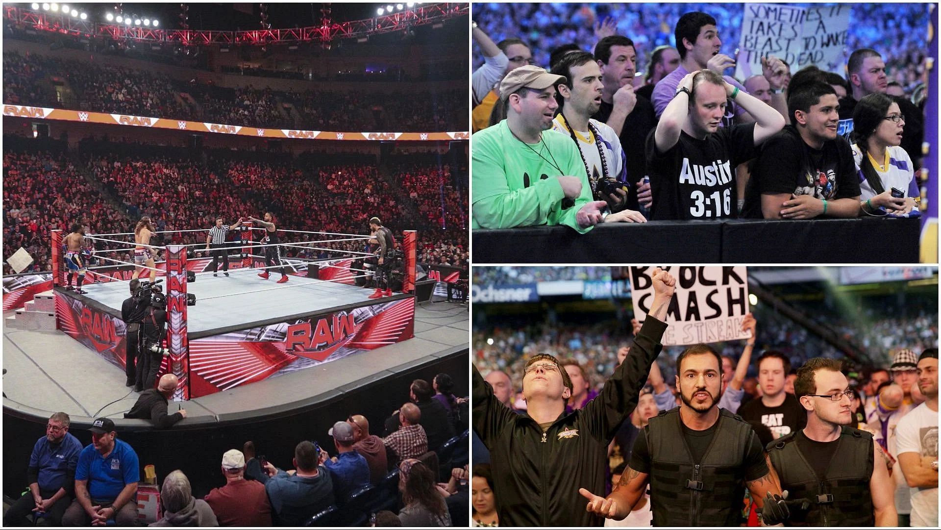 WWE Superstars on RAW, the WWE Universe reacts to action (Photo Credits: wwe.com)