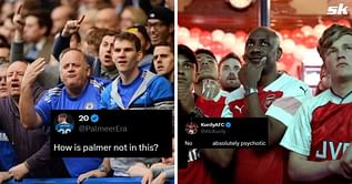 "What a joke" "Absolutely psychotic" - Fans in disbelief as Arsenal superstar and Chelsea's Cole Palmer left out of PFA Team of the Year
