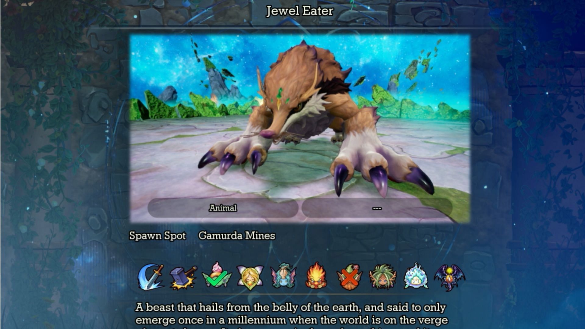 Here are the strengths and weaknesses of Jewel Eater (Image via Square Enix)