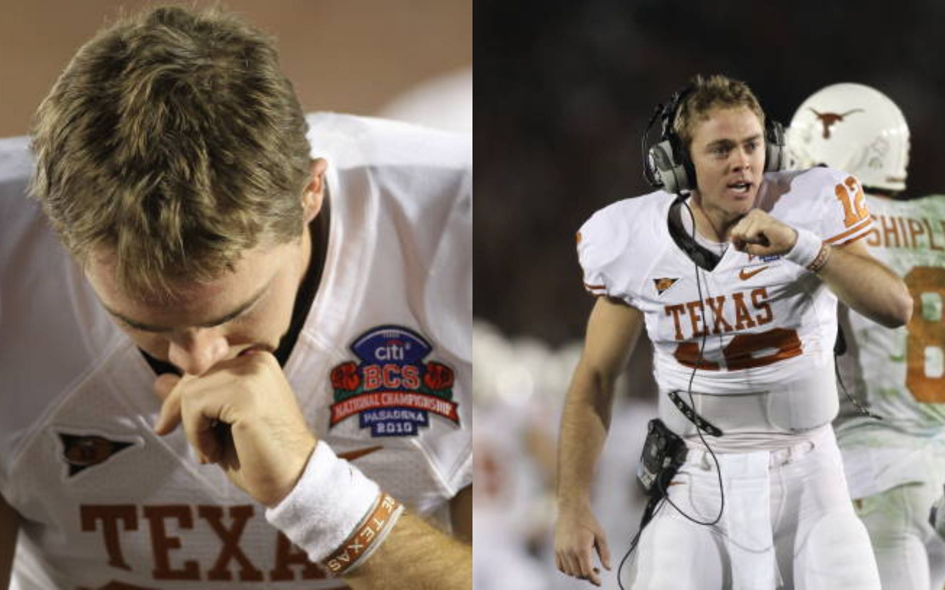 Colt McCoy during his time with the Texas Longhorns