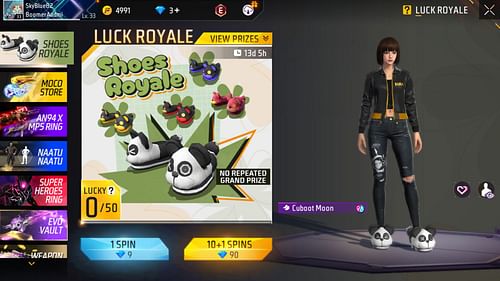 The Shoes Royale event started on August 29 (Image via Garena)