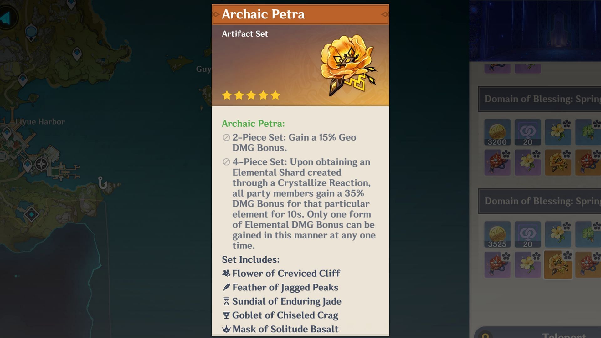 Archaic Petra Artifact Set (Image via HoYoverse)