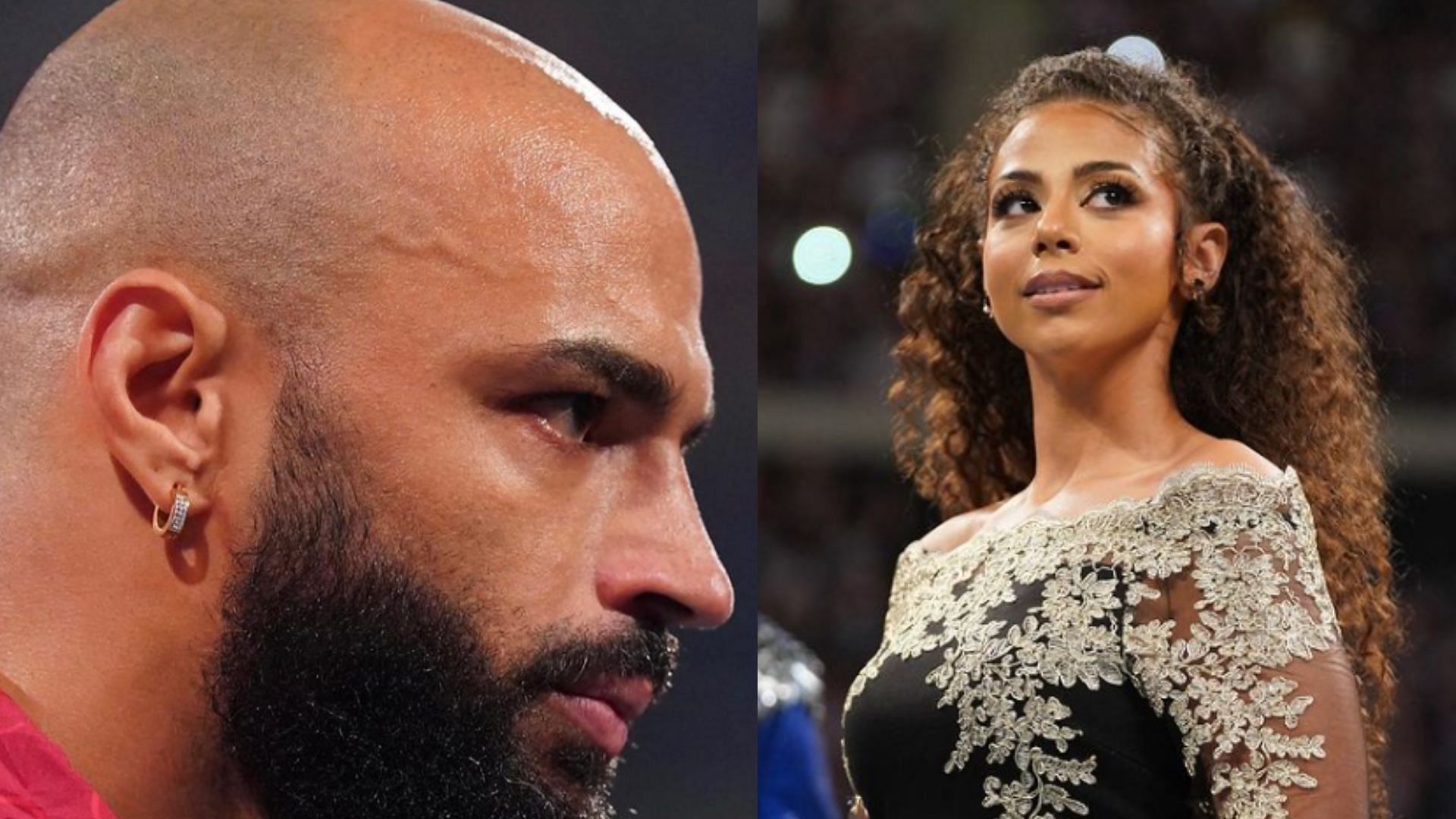 Ricochet is engaged to WWE ring-announcer Samantha Irvin [Image Credits: Instagram profiles of Irvin and Ricochet]