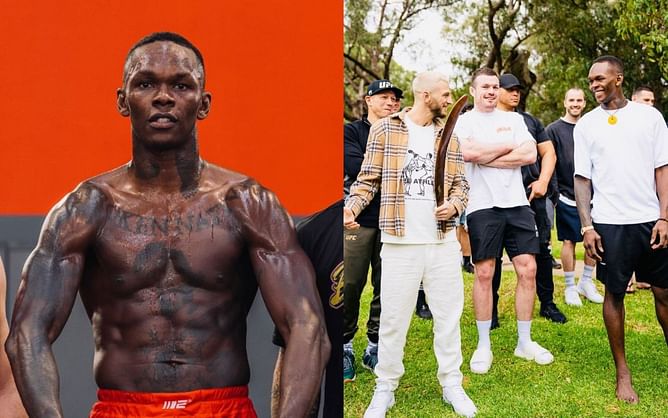 In Photos: Israel Adesanya, Dan Hooker and others pay respect to the "OG's of the land" ahead of UFC 305