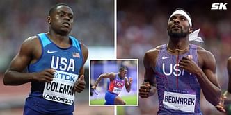 WATCH: Christian Coleman and Kenny Bednarek make huge mistake in baton exchange as USA men's 4x100m relay get disqualified at Paris Olympics