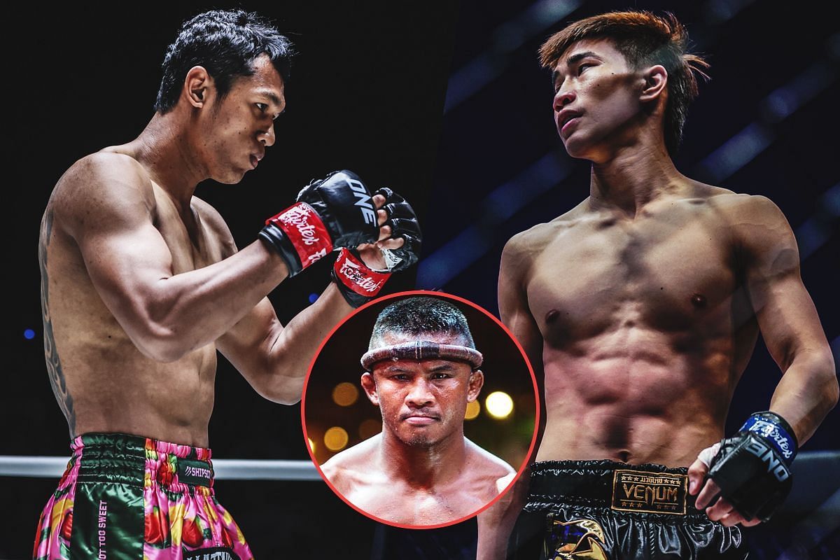 Jo Nattawut (left) Tawanchai (right) Buakaw (inset) [Photos via: ONE Championship]