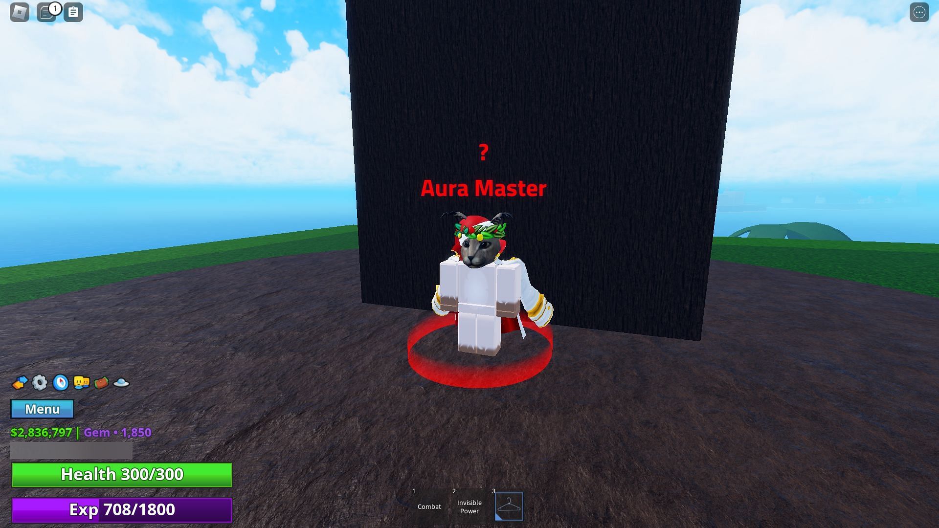 Aura Master, a friendly NPC (Image via Roblox)