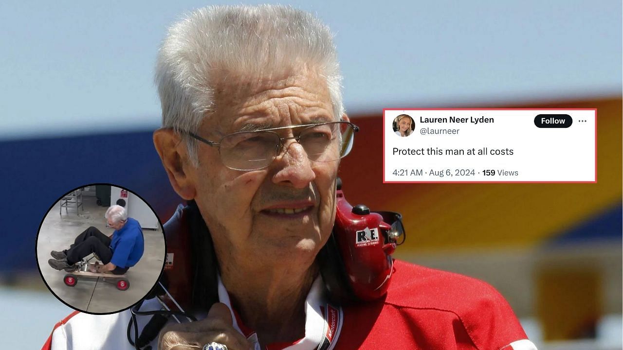 Fans reacted to Wood Brothers Racing co-owner Leonard Wood