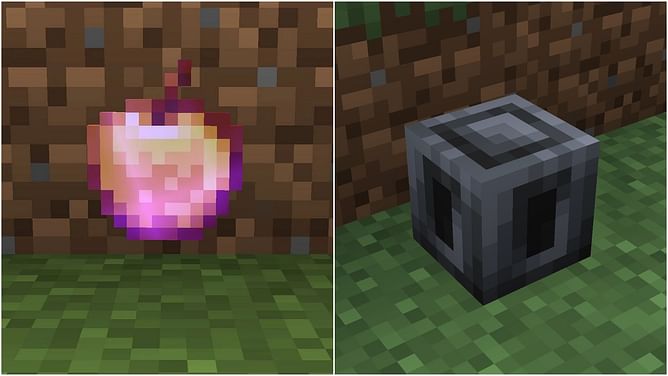 Minecraft heavy core item soon to be categorized as a rarer item than enchanted golden apple