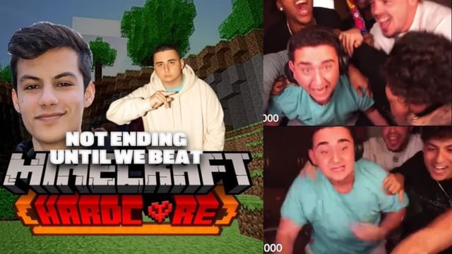 Stable Ronaldo and FaZe Lacy beat Hardcore Minecraft before