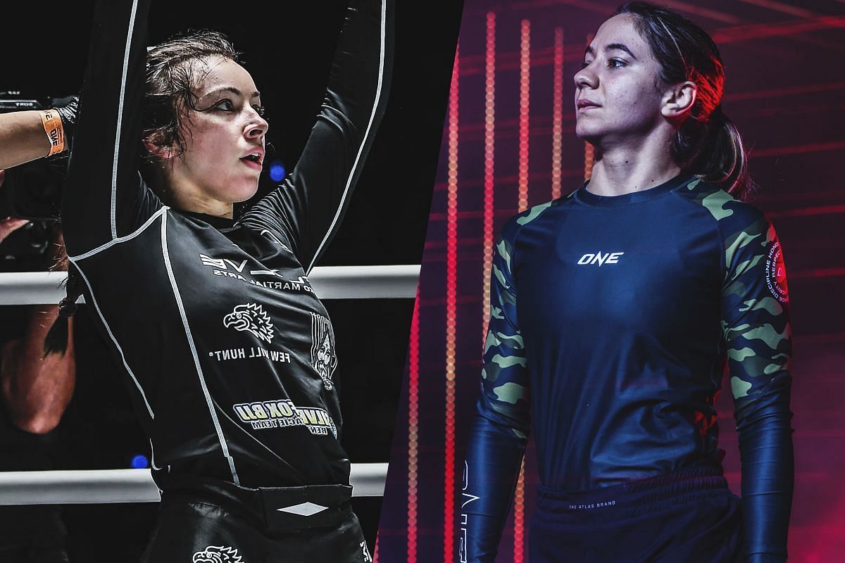 Danielle Kelly (L) and Mayssa Bastos (R) | Photo by ONE Championship