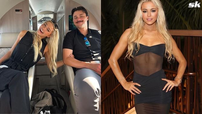 PHOTO: Paul Skenes' girlfriend Olivia Dunne pairs black strapless top with a chic Louis Vuitton bag for Pirates' big game day in L.A.