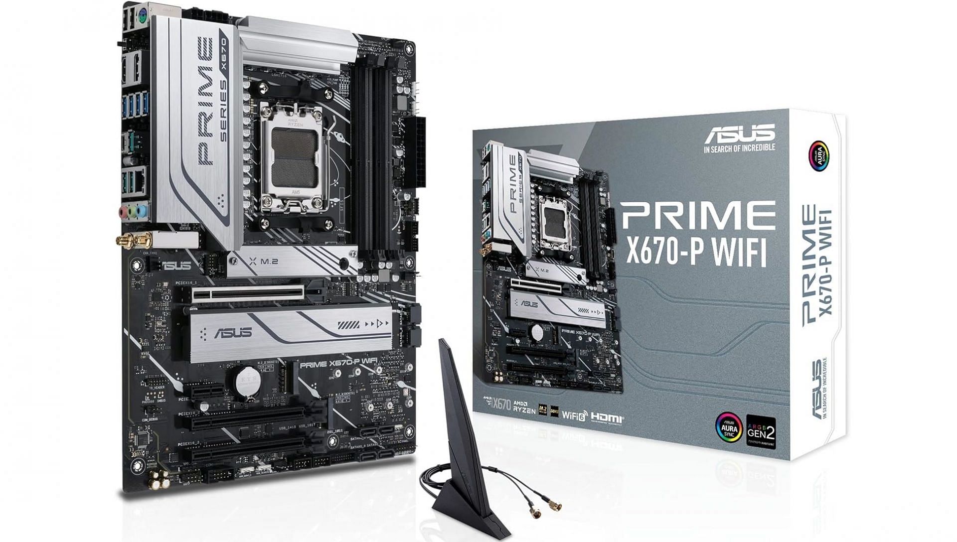 ASUS Prime X670-P WiFi motherboard (Image via ASUS)