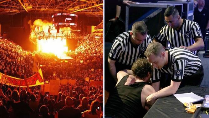 Former WWE star continues big match despite fracturing bones during the fight