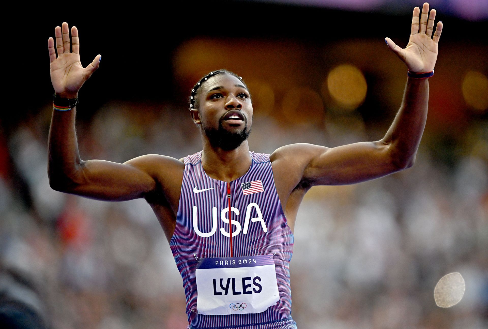 Noah Lyles has opened many doors with his 100m Olympic gold medal (IMAGE: Getty)