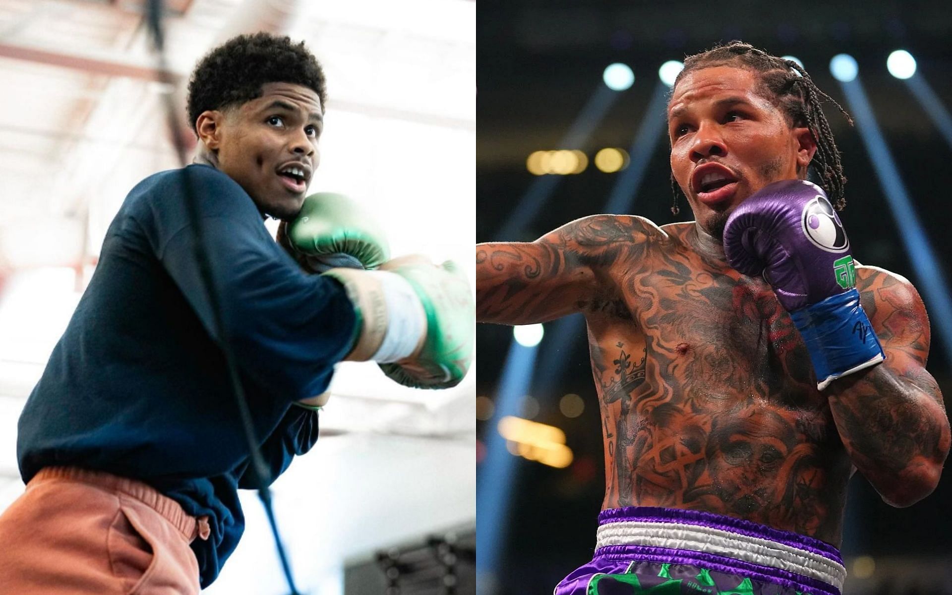 Shakur Stevenson (left) versus Gervonta Davis (right) will be the biggest fight in the sport in 2025, says Eddie Hearn [Images courtesy: Getty Images, @shakurstevenson on Instagram]