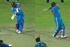 [Watch] Rohit Sharma hits a maximum with his trademark pull shot during IND vs SL 2nd ODI