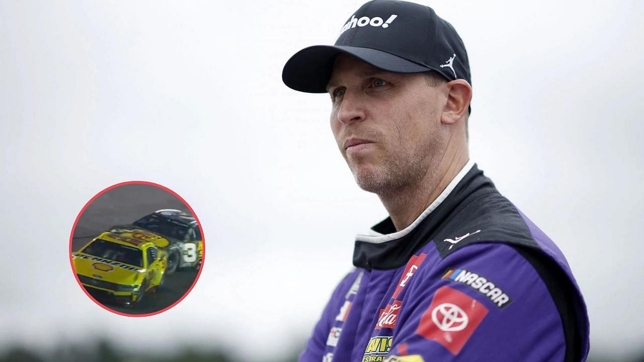 Denny Hamlin. Credit: Getty Images. Austin Dillion ramming Joey Logano. Courtesy: NASCAR on X.