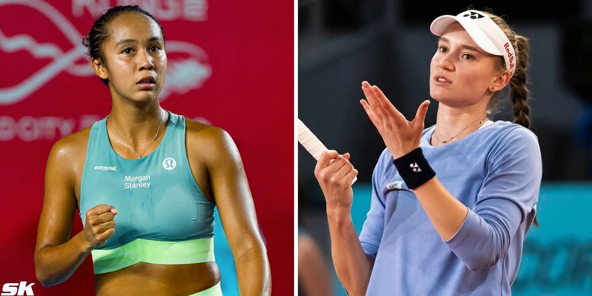 Leylah Fernandez (L) and Elena Rybakina (R) (Source: Getty)