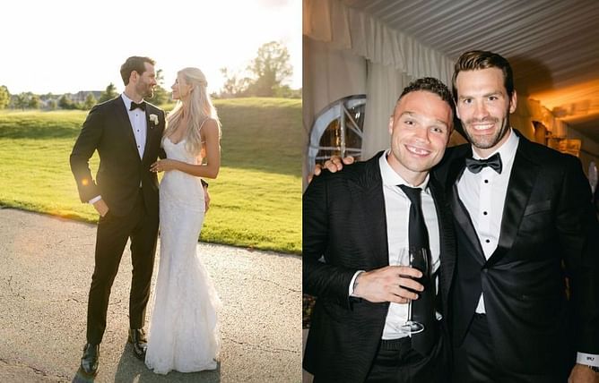 Boone Jenner's wife Maggie hits 100-story limit sharing couple's wedding photos from 2023