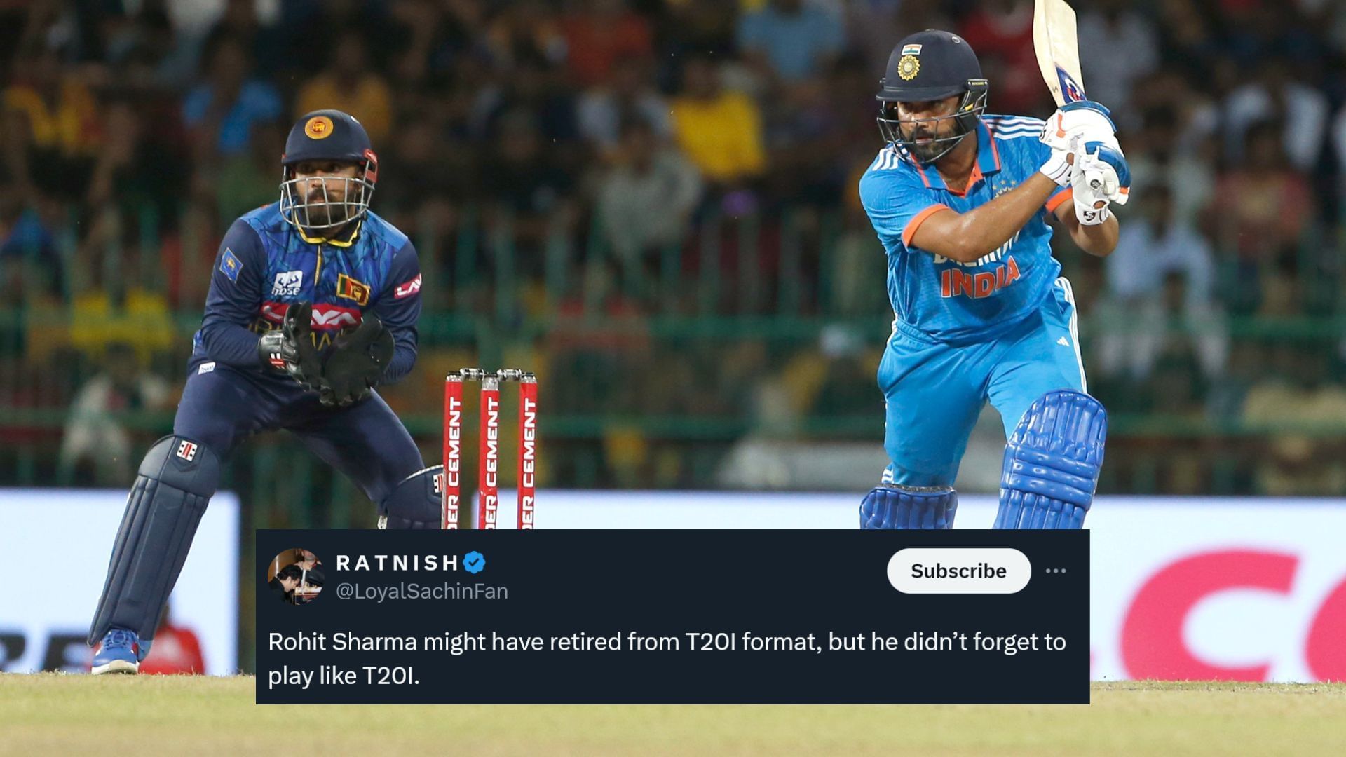 Fans were thrilled to watch Rohit Sharma