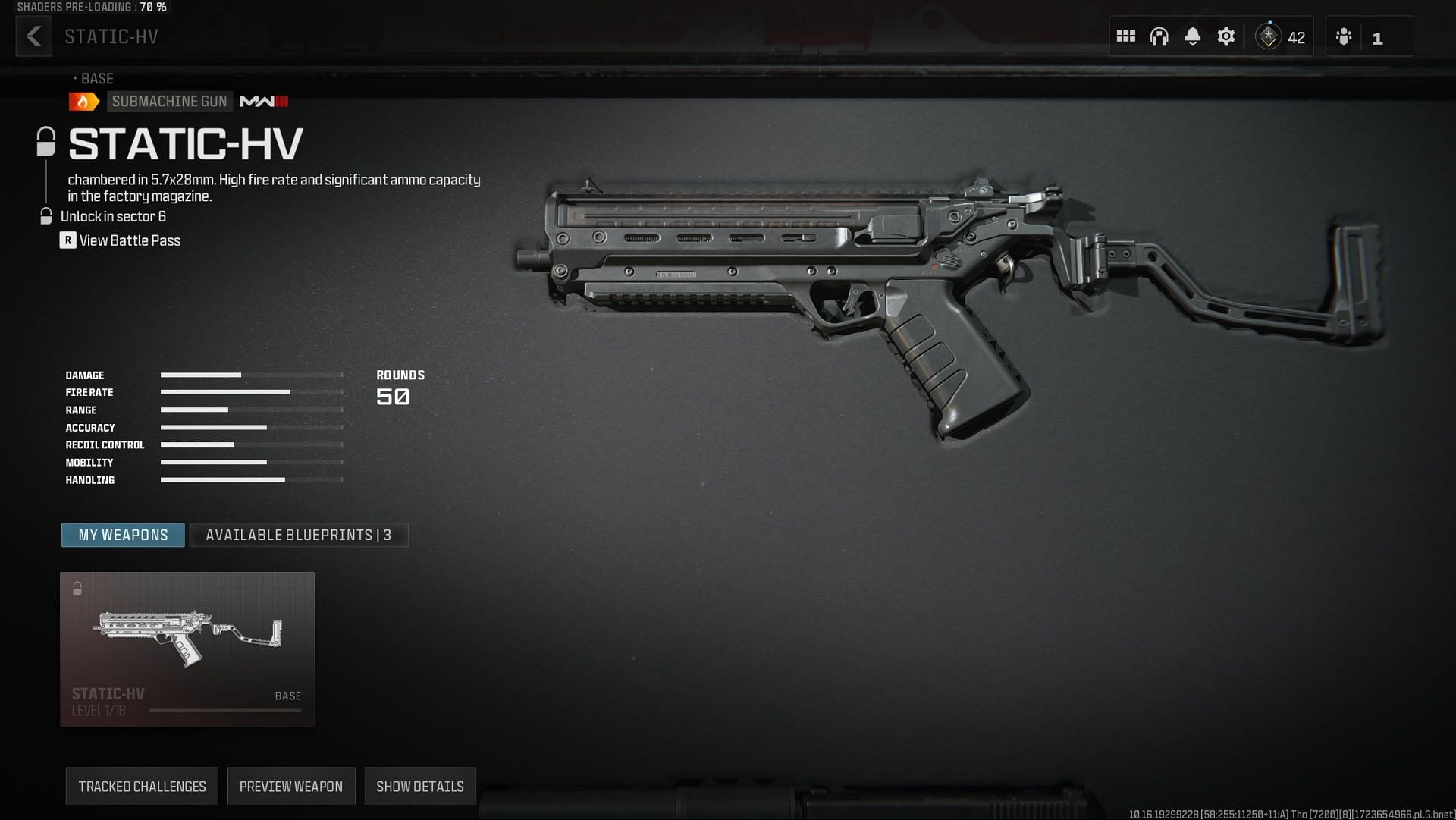 Static-HV SMG in WZ (Image via Activision)