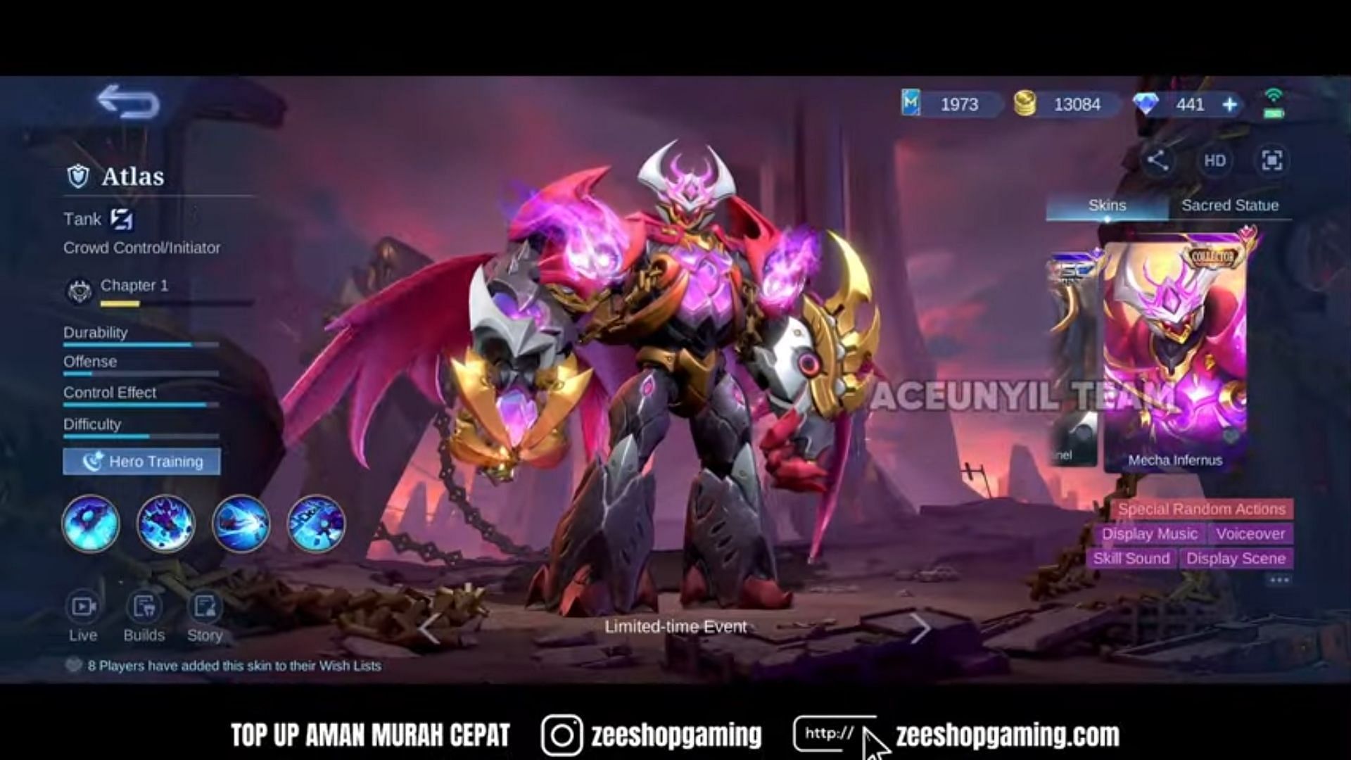 Atlas Collector Skin is expected to arrive in early September (Image via YouTube/AceUnyil Official Gaming))