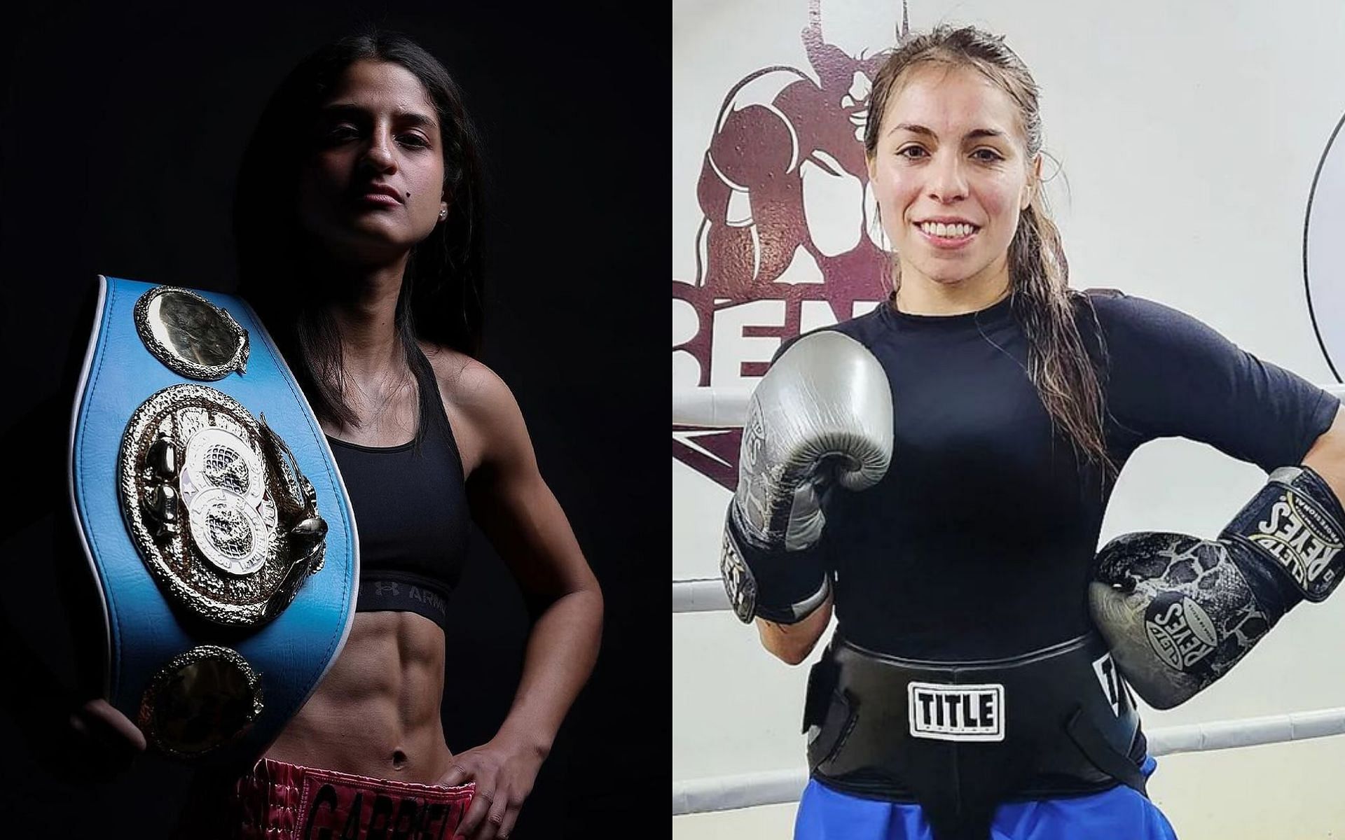 Gabriela Fundora (left) will take on Daniela Asenjo (right) later this evening at Mandalay Bay. [Images courtesy @fundoragabriela and @pangui_leonaasenjo on Instagram]