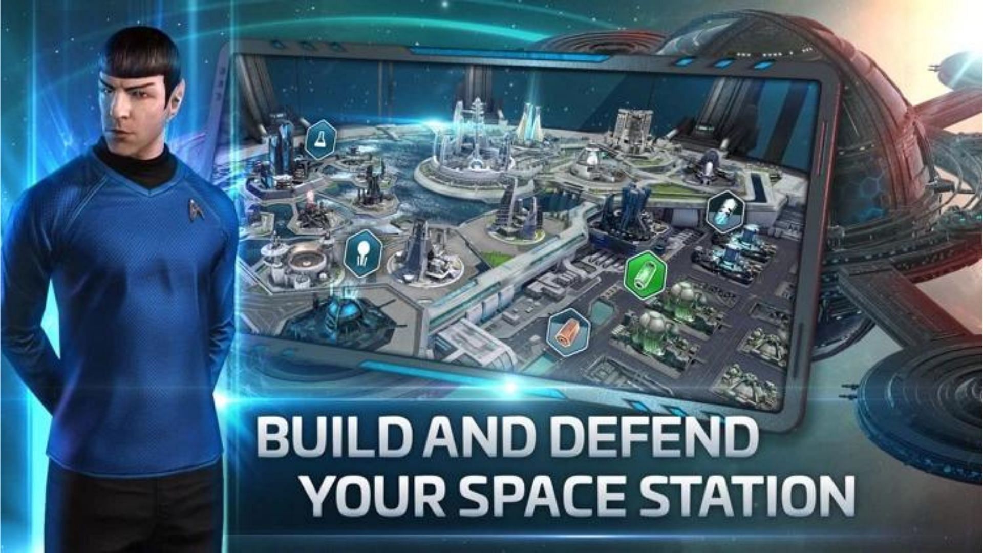 Upgrading and defending your space station is a major task in the game (Image via Scopely)