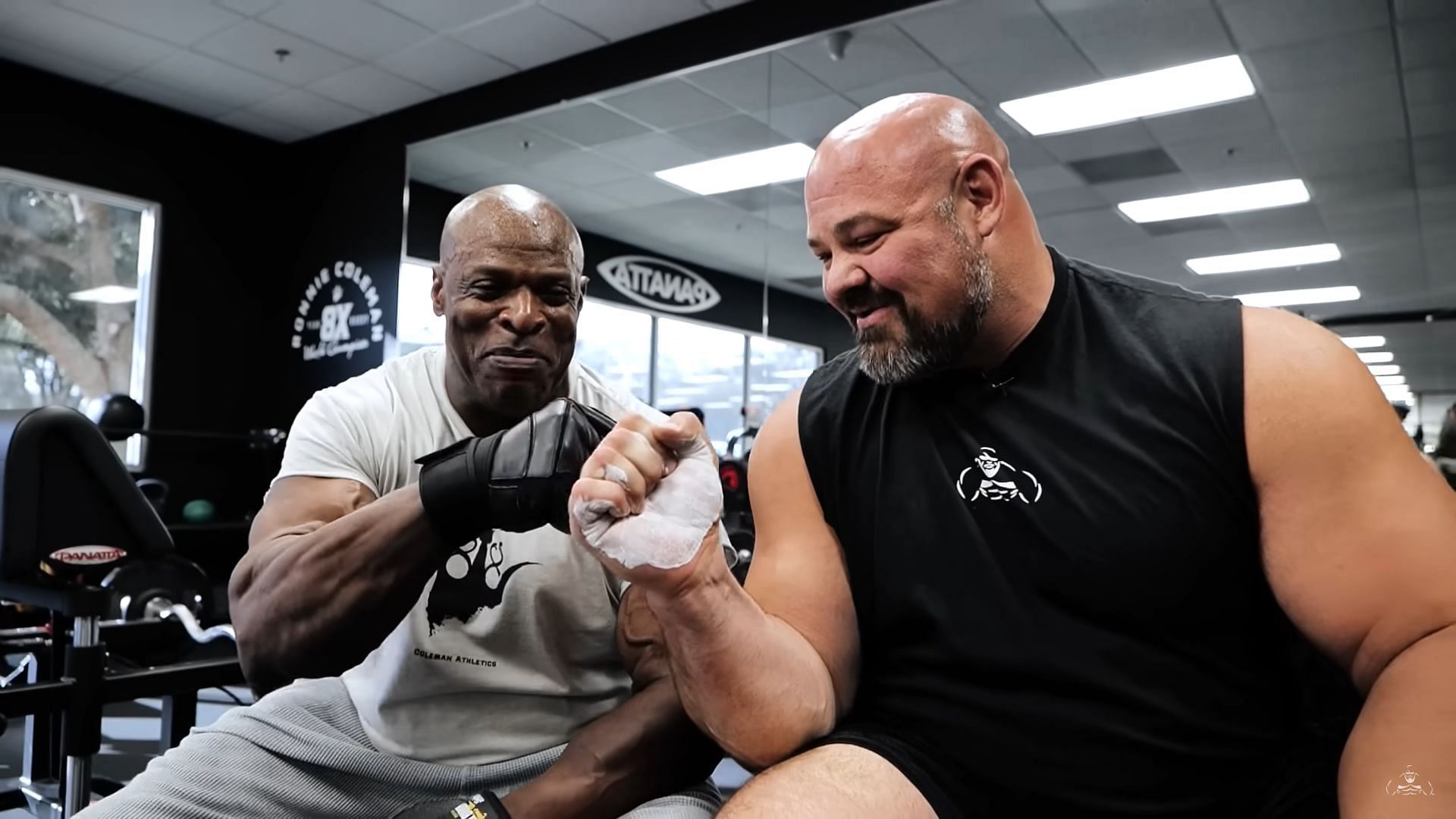 Shaw and Coleman training together; via @shawstrength on YouTube