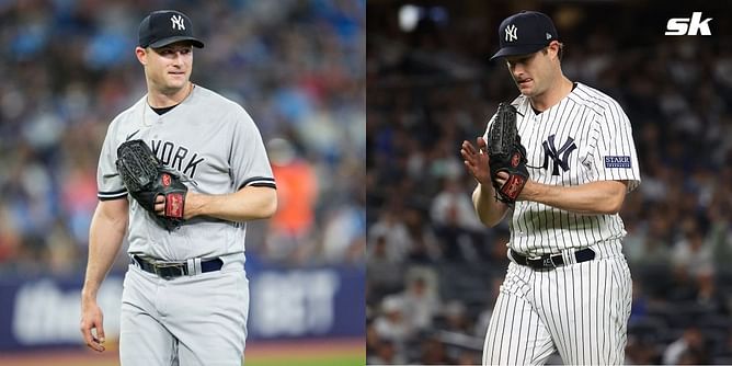 PHOTO: Gerrit Cole's wife Amy shares cute moment of son Caden in pinstripes watching dad pitch at the Bronx