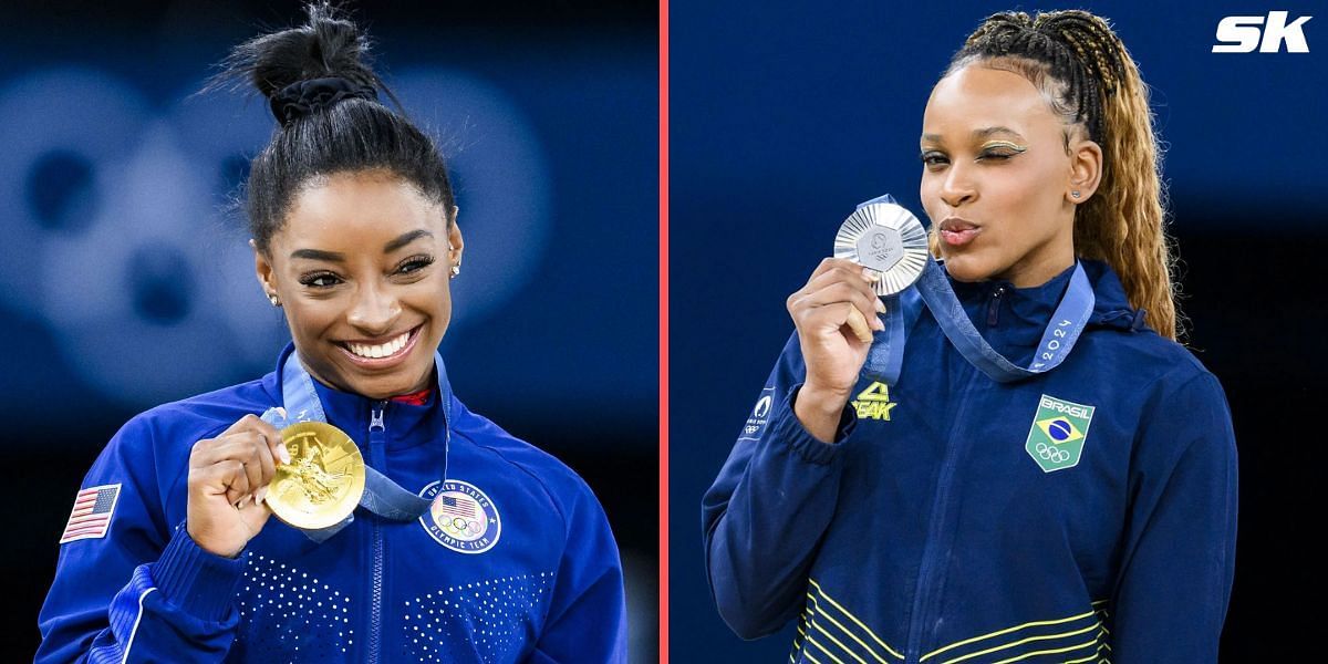 Simone Biles Rebeca Andrade medals Paris Olympics