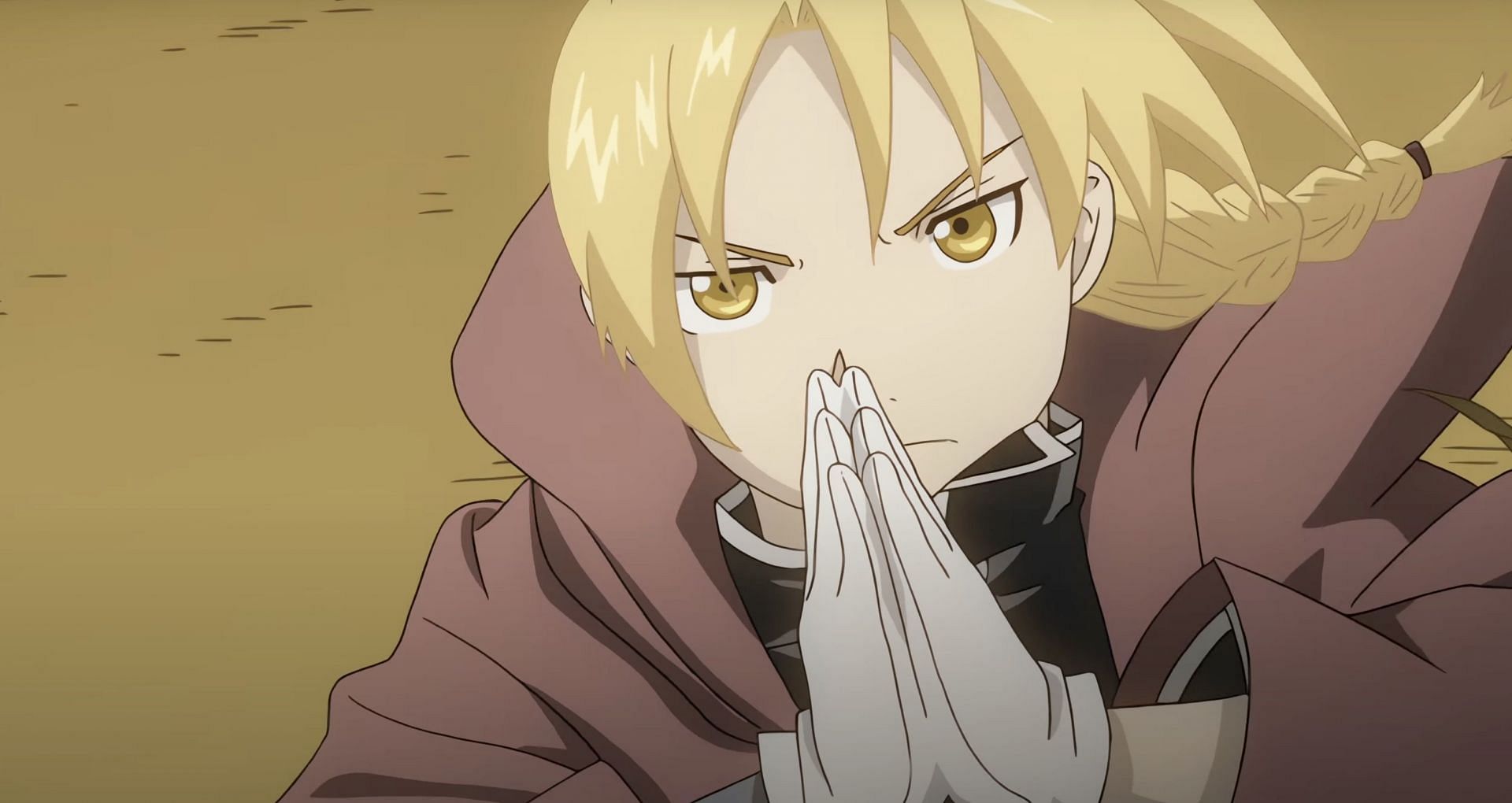 Elric Edward as seen in anime (Image via Studio Bones)