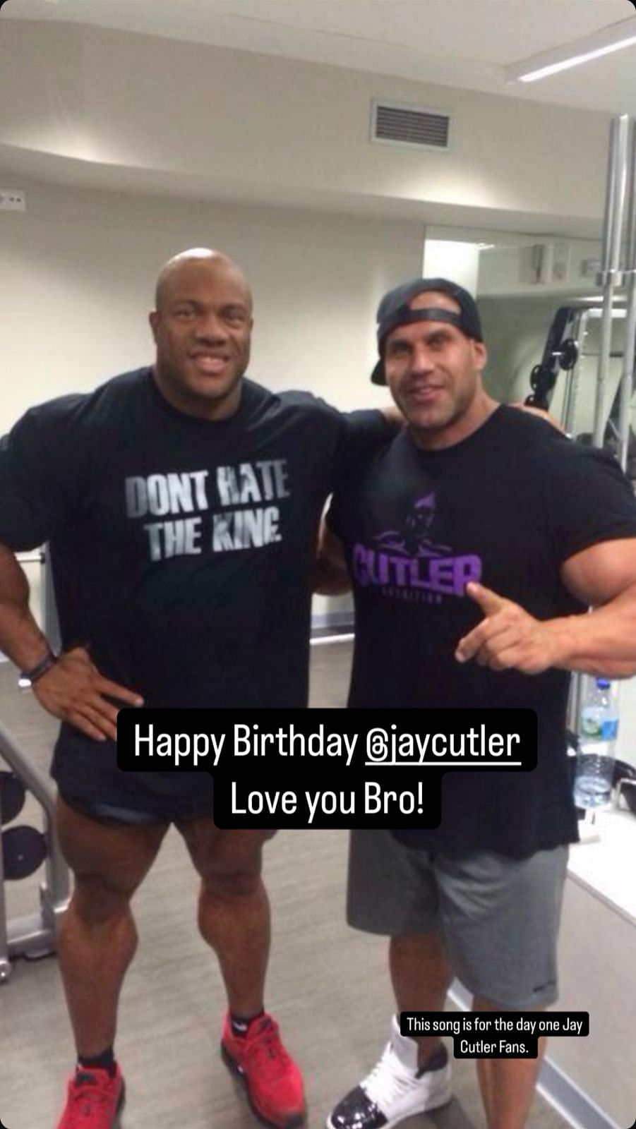 Phil Heath wishes Jay Cutler a happy birthday (Image source: @philheath on Instagram)