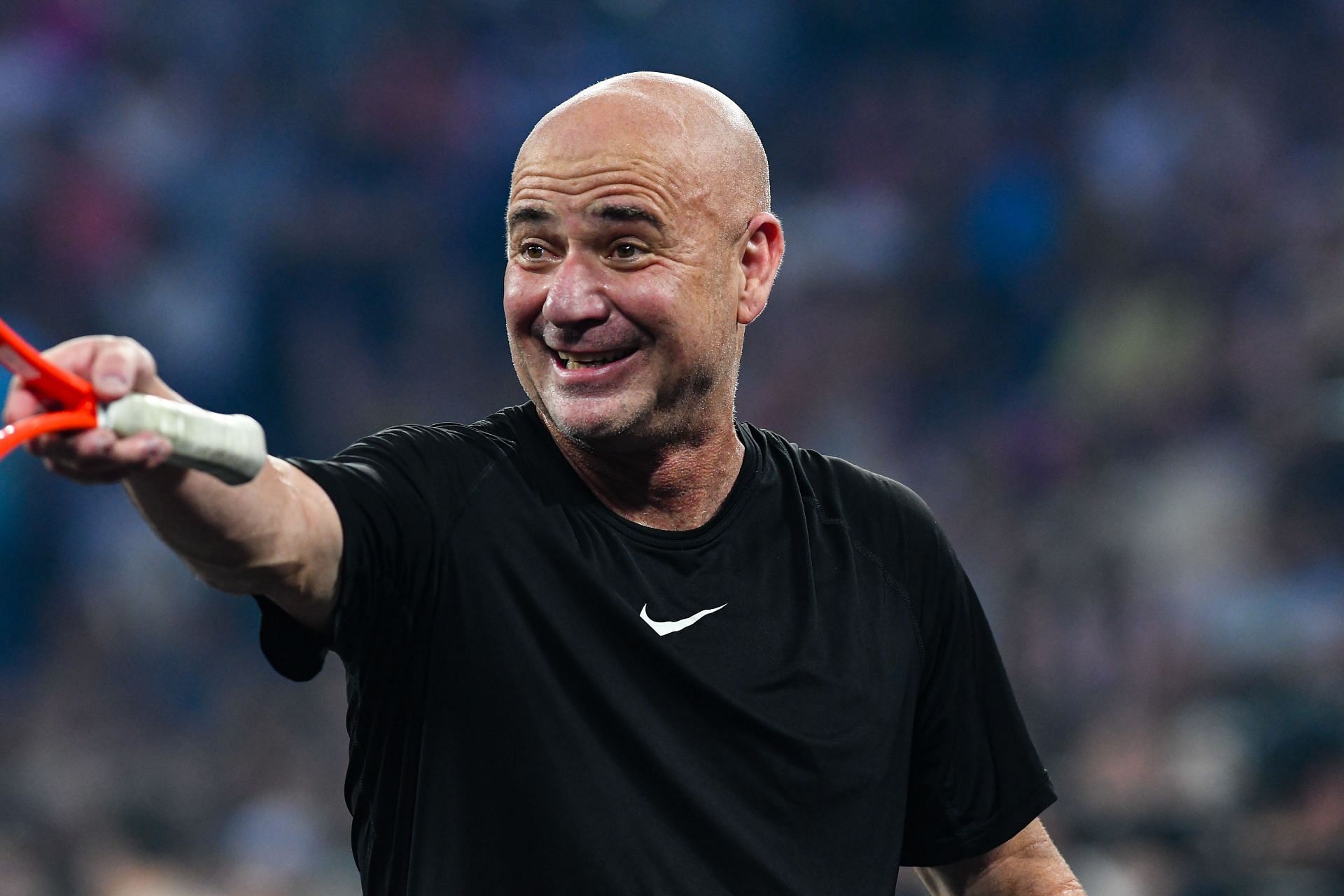 Andre Agassi at the 2024 CTP Cluj-Napoca exhibition event in Romania