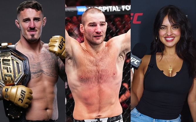 Sean Strickland reacts to Tom Aspinall asking viral NSFW question to Nina-Marie Daniele: "I bet this is a banger at the local bar"