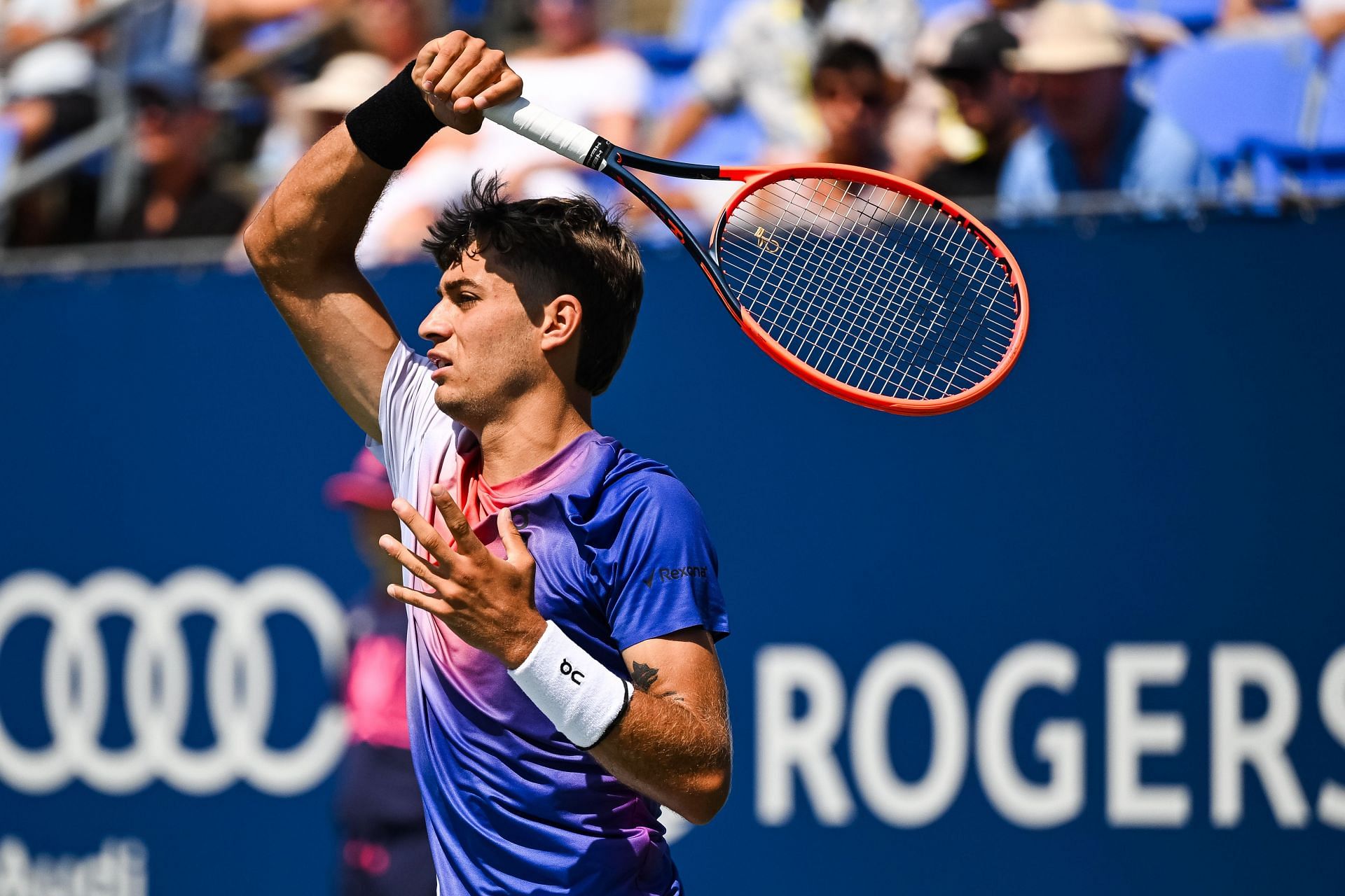 Flavio Cobolli in action at the 2024 Cincinnati Open (Source: Getty)