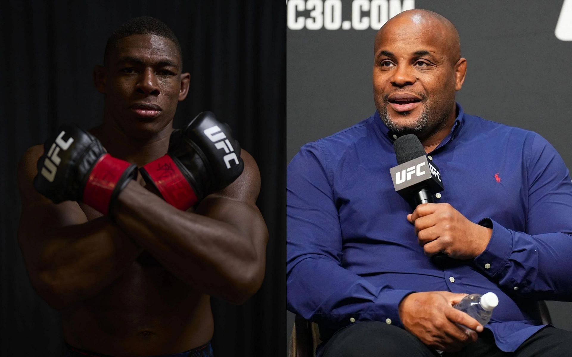 Joaquin Buckley (left) speaks about crossing paths with about Daniel Cormier (right) [Image courtesy: Getty]