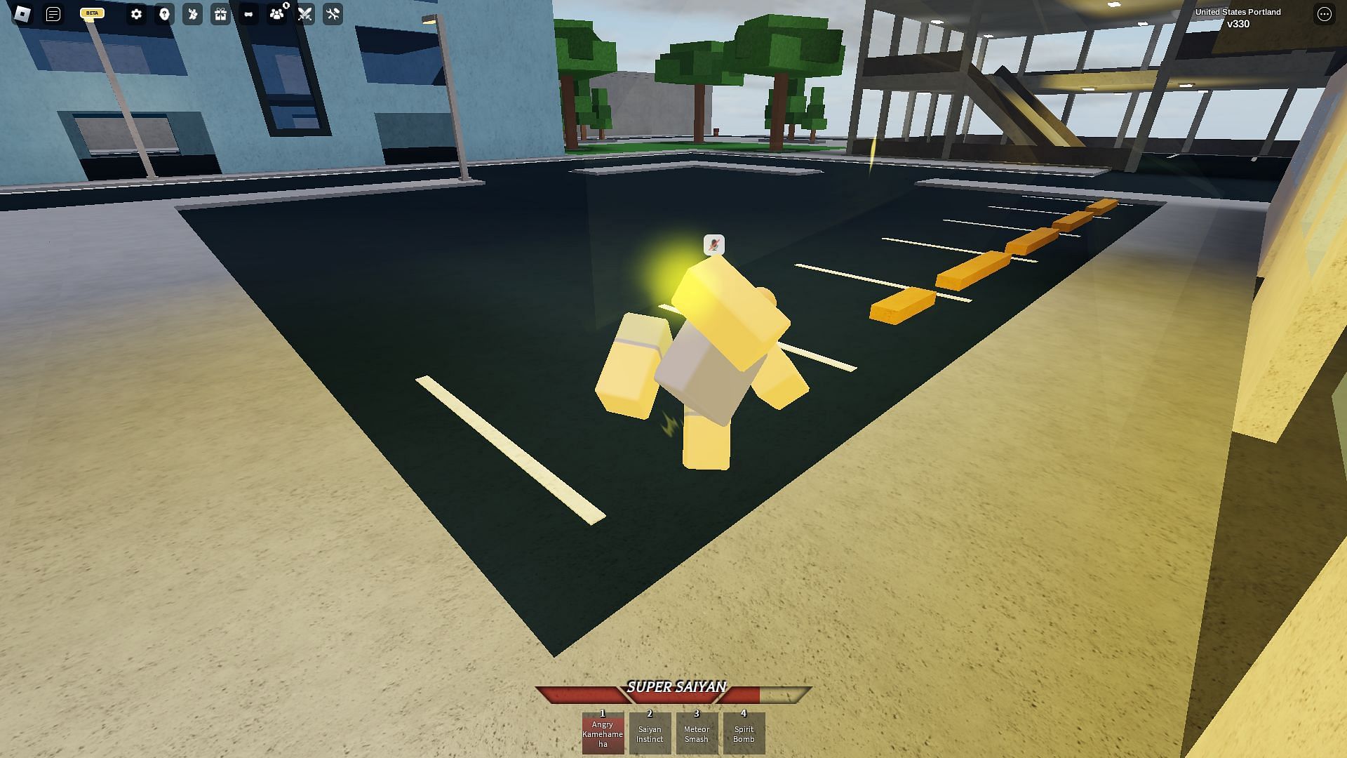 Super Saiyan Angry Kamehameha (Image via Roblox)